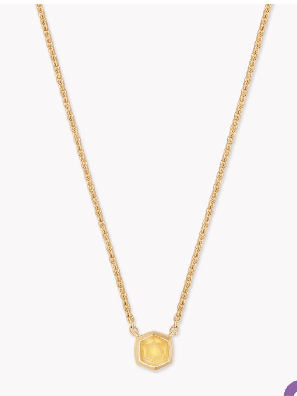 NWOT Kendra Scott Davie topaz necklace